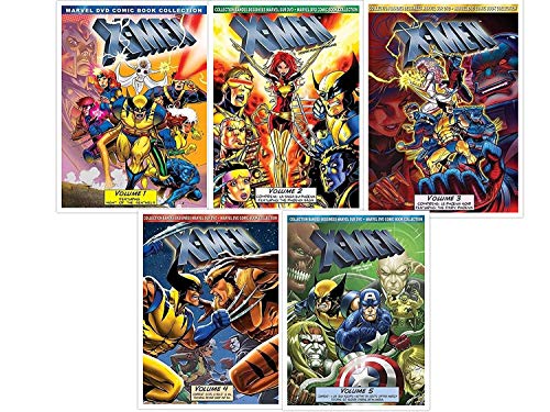 X-Men Volume 1-5 Complete Marvel DVD Comic Book Collection