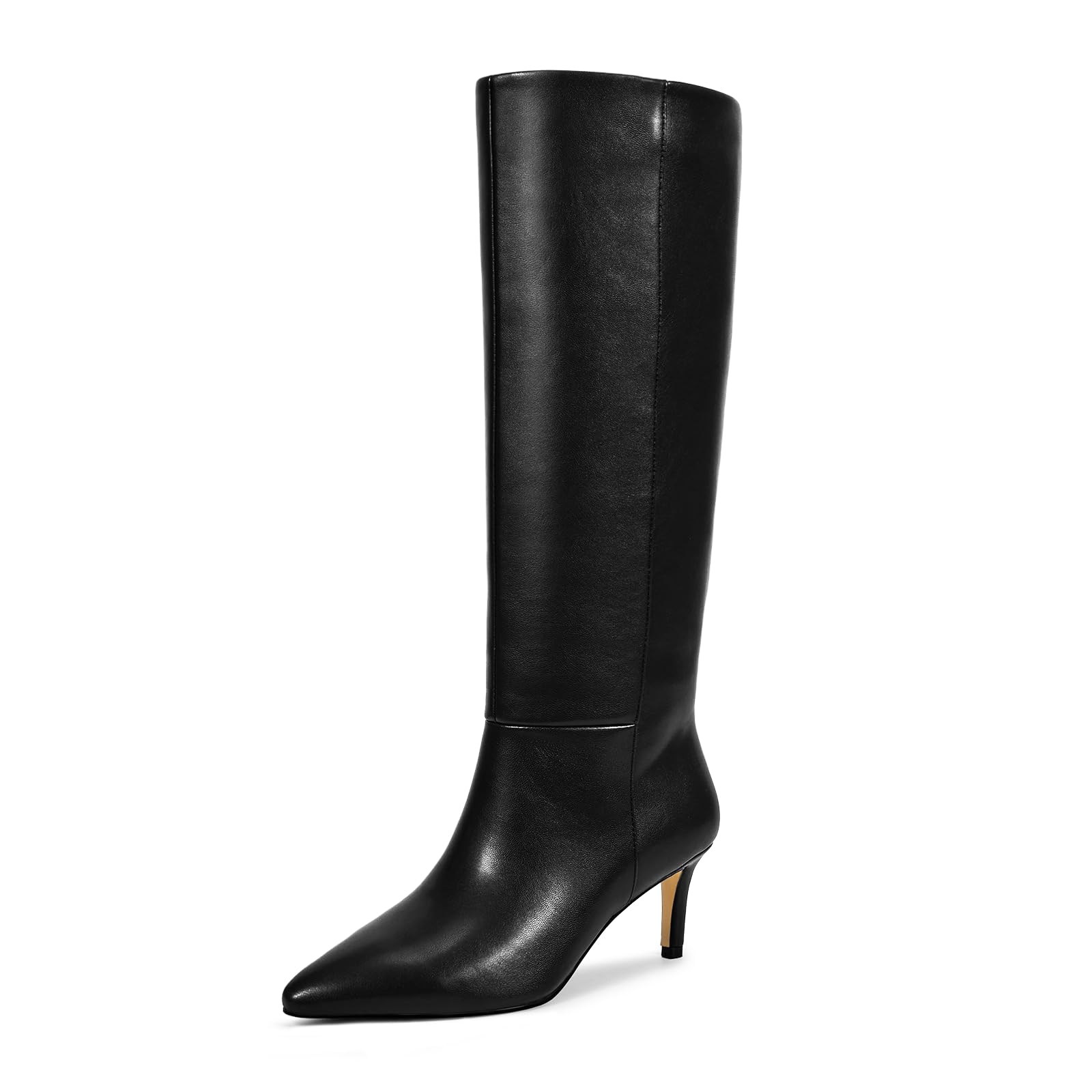 wetkiss Knee High Boots for Women Pointed Toe Design Classic and Sexy