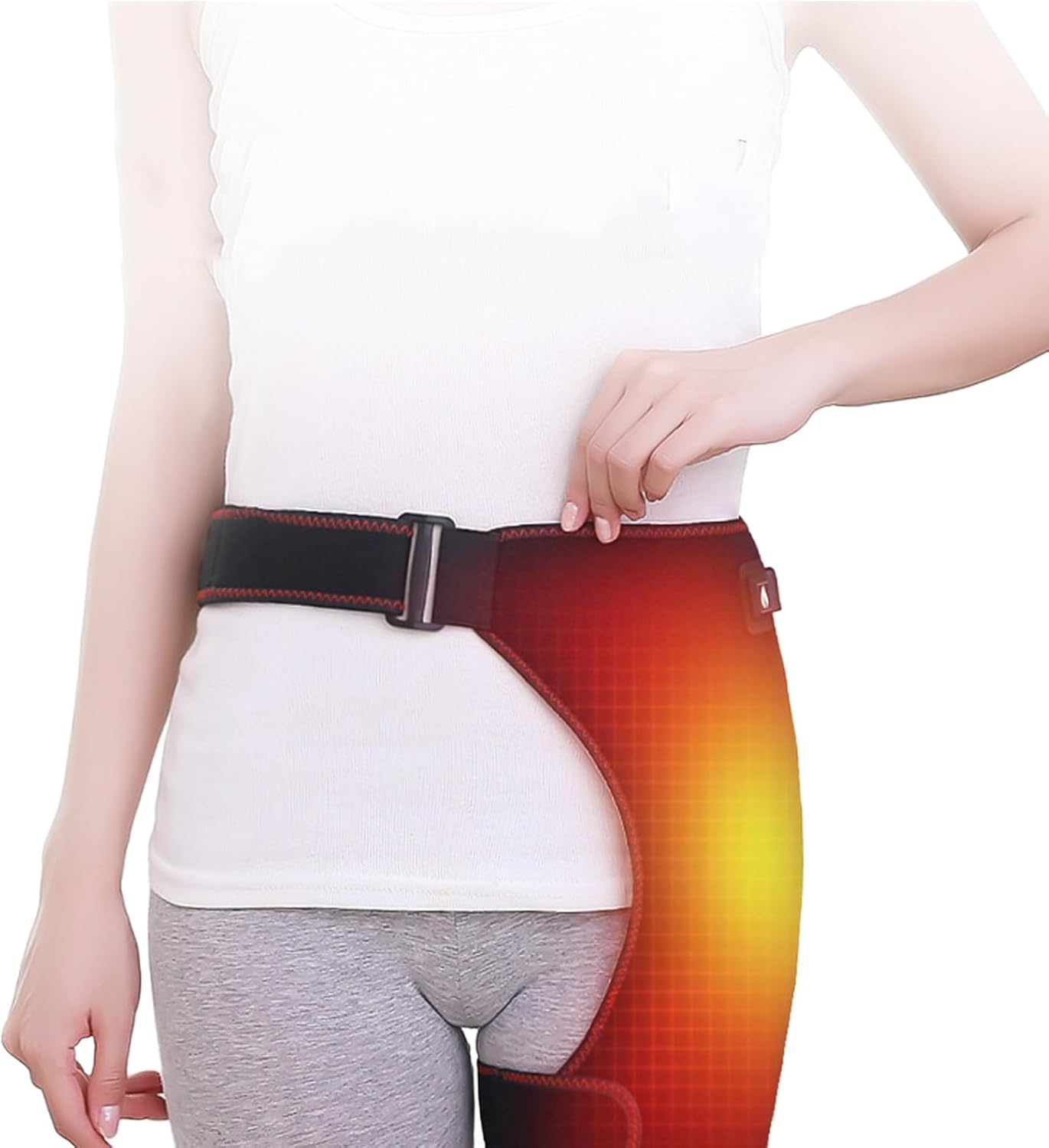 Hamstring Heat Pad, Lower Back Hip Heating Belt, Heated Groin Support