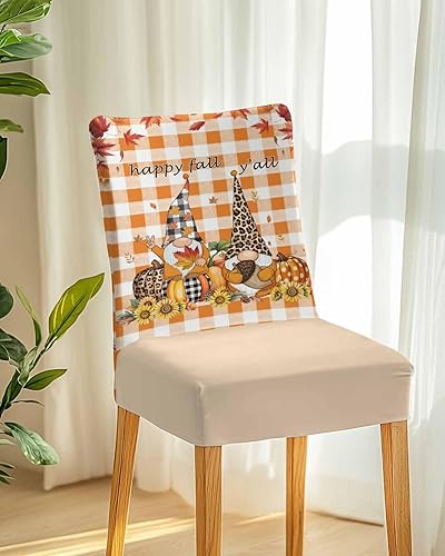 Vista 16 de Z&L Home Juego de 6 fundas protectoras de silla de muñeco de nieve de Navidad, fundas elásticas extraíbles para sillas de comedor, color rojo árbol