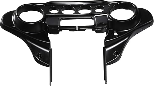 Miniatura 7 de Cubierta del velocímetro Carcasa interior exterior de nido de abeja negro con efecto decolorado CROMO PERSONALIZADO Compatible con Harley Touring