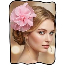 Yokawe Fascinators Hat Feathers Cocktail Headband Tea Party Headpiece for Women
