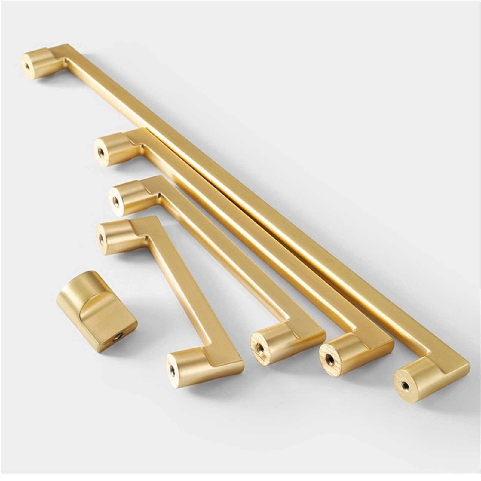 Poignées de porte armoires de cuisine zinc or tiroirs boutons meubles AMUCK 1 pcs