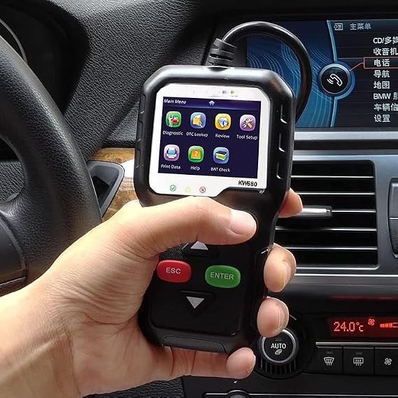 Scan Tool OBD II Scanner, OBD2 Diagnostic Tool Car Code Reader, Enhanced Check Engine Light
