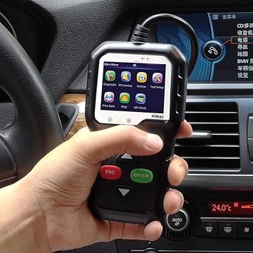 Scan Tool OBD II Scanner, OBD2 Diagnostic Tool Car Code Reader, Enhanced Check Engine Light