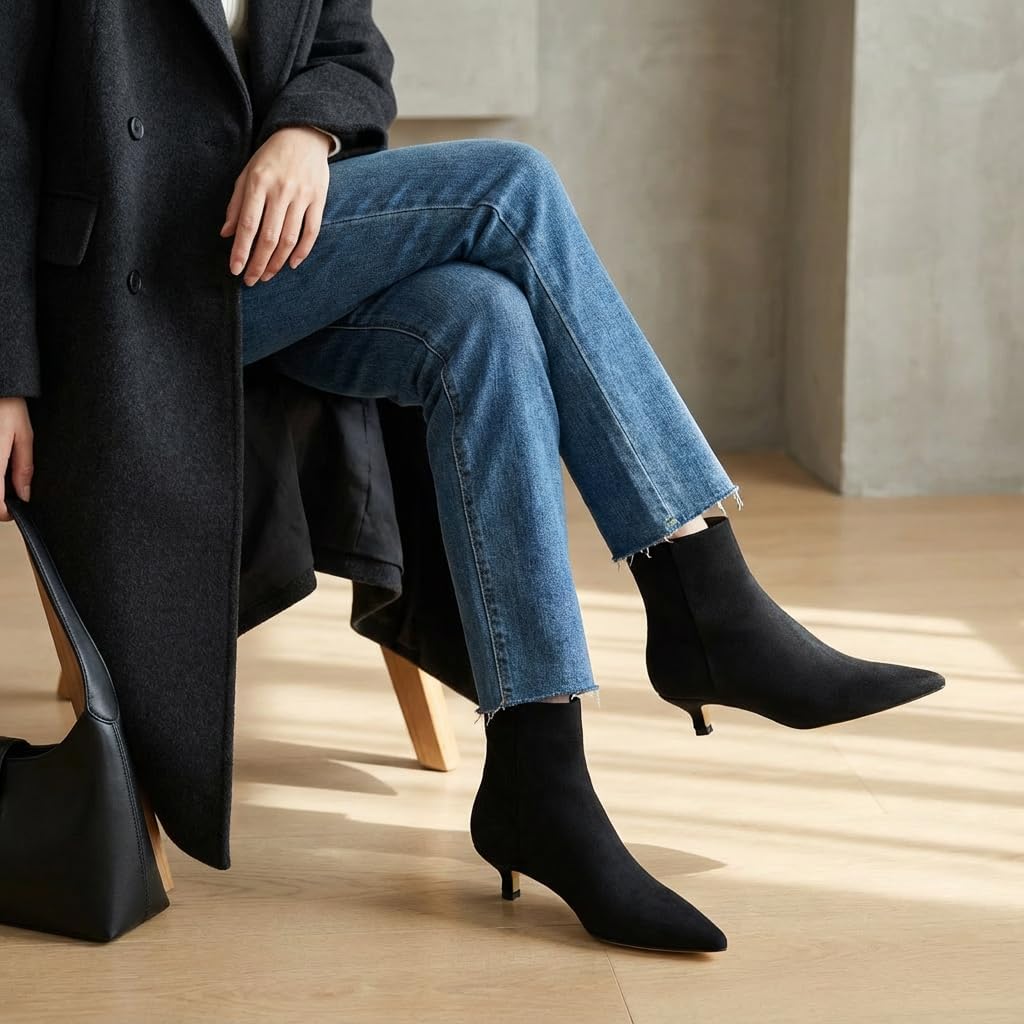 CUSHIONAIRE Women's Barbi Kitten Heel Bootie +Memory Foam, Wide Widths Available - Image 8