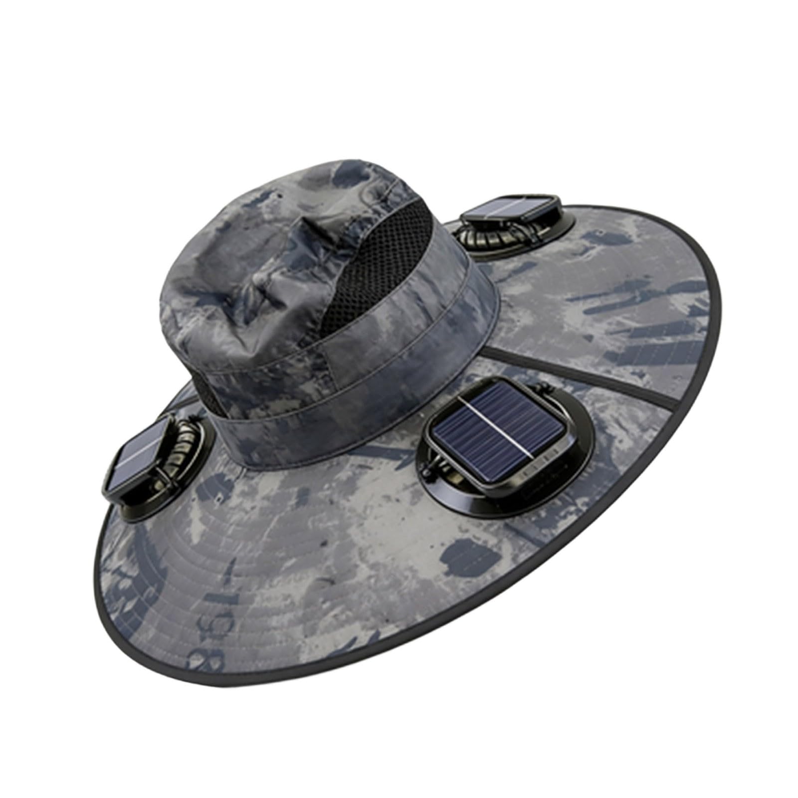 2026 Innovativo cappello da sole con sistema di raffreddamento integrato grazie a tre ventole, ricarica USB a energia solare per una protezione ottimale UPF 50+ per tutte le attività all'aperto