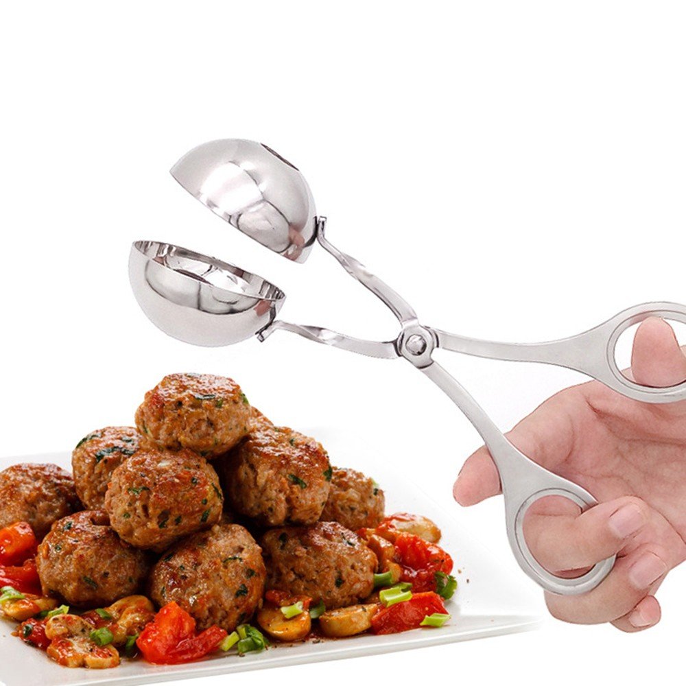 Vleesbal roestvrij staal deeg schep gehaktbal schep met handgrepen Cake Pop rijst deeg ijstang keukengereedschap