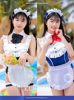 【7/29 20時まで限定値下げ中】Malymoon メイド 水着 Amazon.co.jp: [Malymoon] メイド メイド服 水着 コスプレ水着