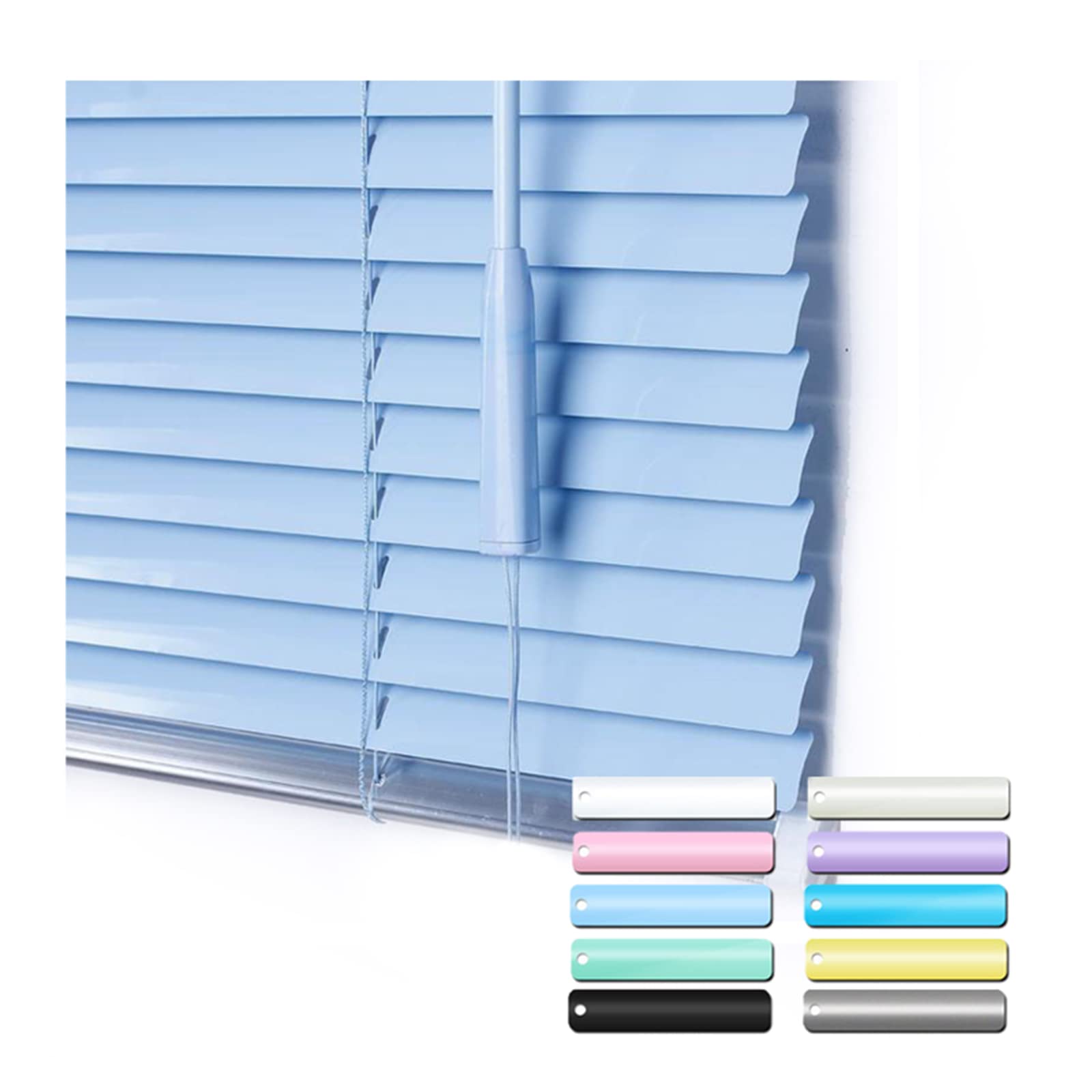 Aluminiowe żaluzje weneckie, wodoodporne, olejoodporne, niełatwe do uszkodzenia, ochrona przed oślepieniem, do domu, instalacji dziurkacza biurowego, szer. 220 x wys. 200 cm