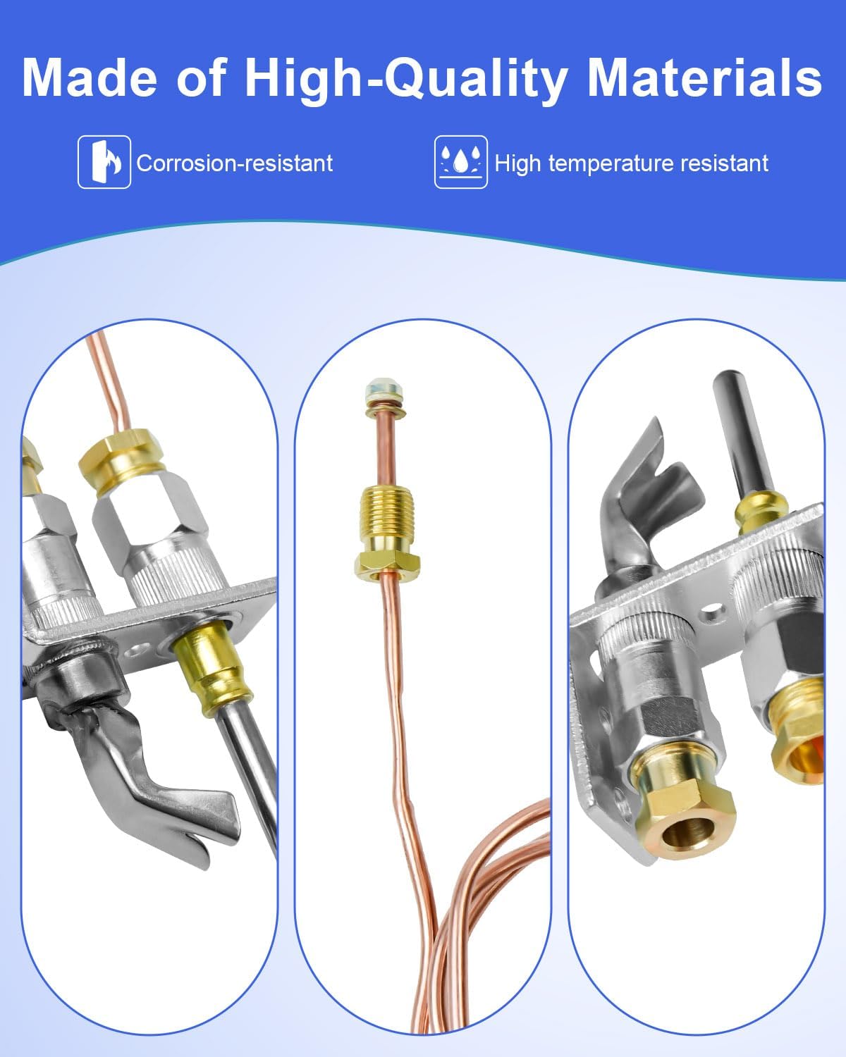 Pilot Burner Assembly with Thermocouple Fit for Honeywell TRC Q309 Q340 | Replace Q314A4586 Q314A-CSC, Gas Furnace Thermocouple