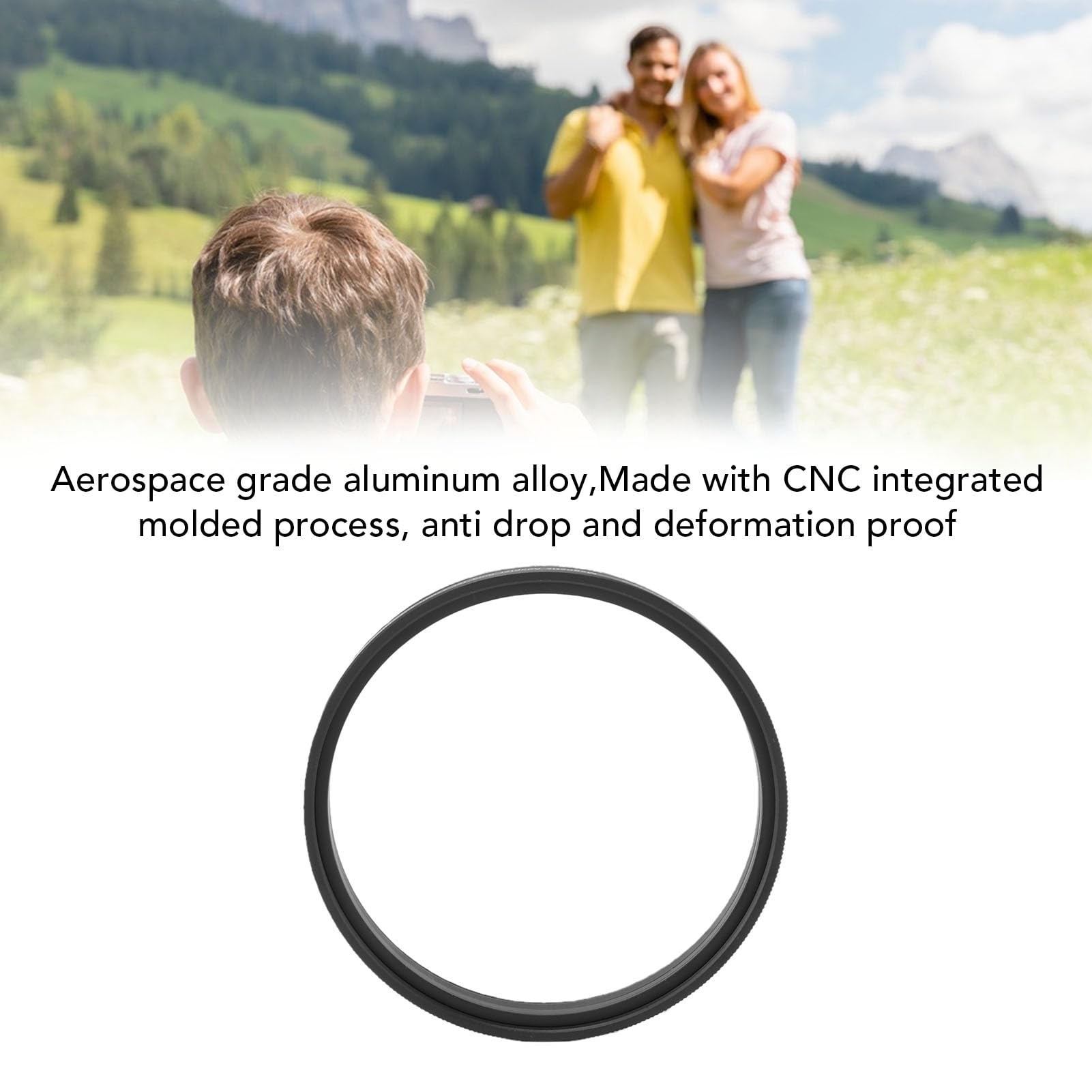 Zunate Kit Anello Adattatore Magnetico da 77 Mm Avvitabile | Aggiornamento da Filtro con Filo di Alluminio a Lente Magnetica per Filtri