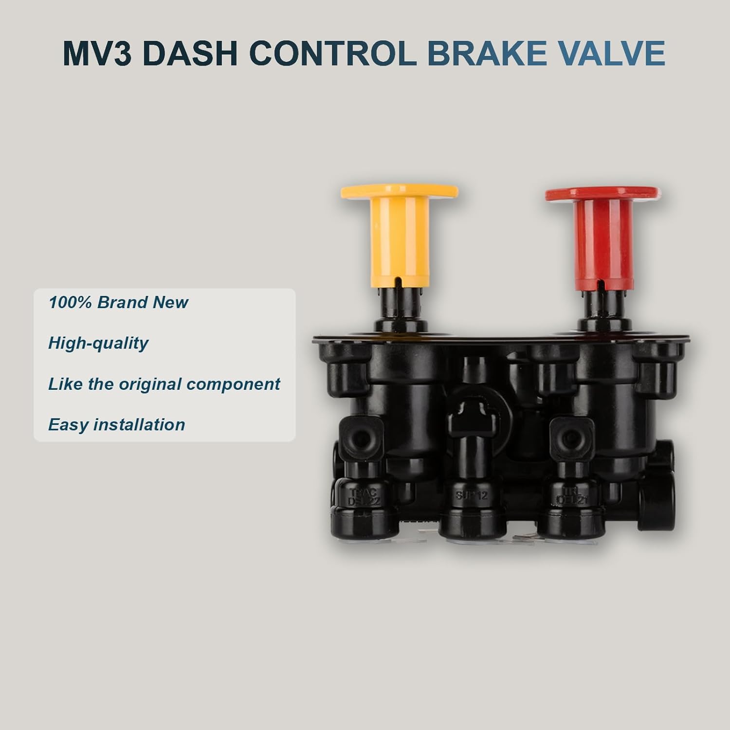 800516 MV3 Dash Control Valve Module Trailer Parking Brake Compatible with Kenworth Peterbilt and Western Star Truck, Replace Bendix 065167 394979