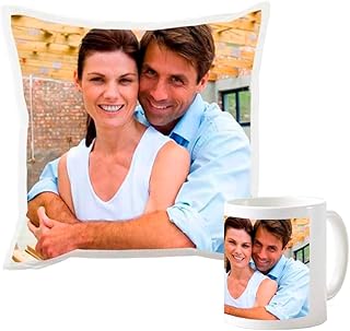 Deliex. Taza y cojín Personalizados con Foto y/o Texto. Regalos con Foto. Varios tamaños. Regalos Originales para Hombres ...