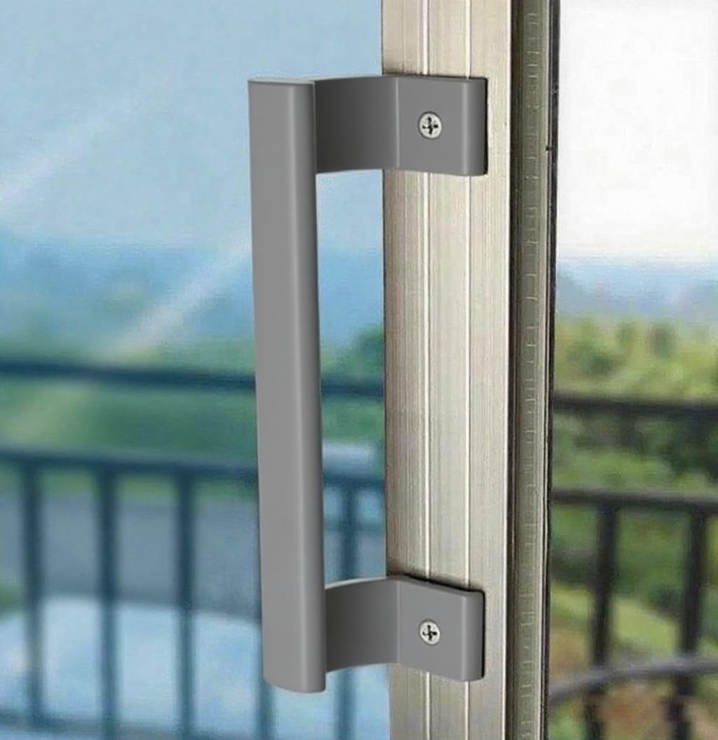 Juego De Manijas De Puerta, Manija De Puerta Corrediza De Granero De Entrada Lateral Con Accesorios Y Herramientas De Montaje, Manija De Puerta Exterior E Interior En Forma De H (oro
