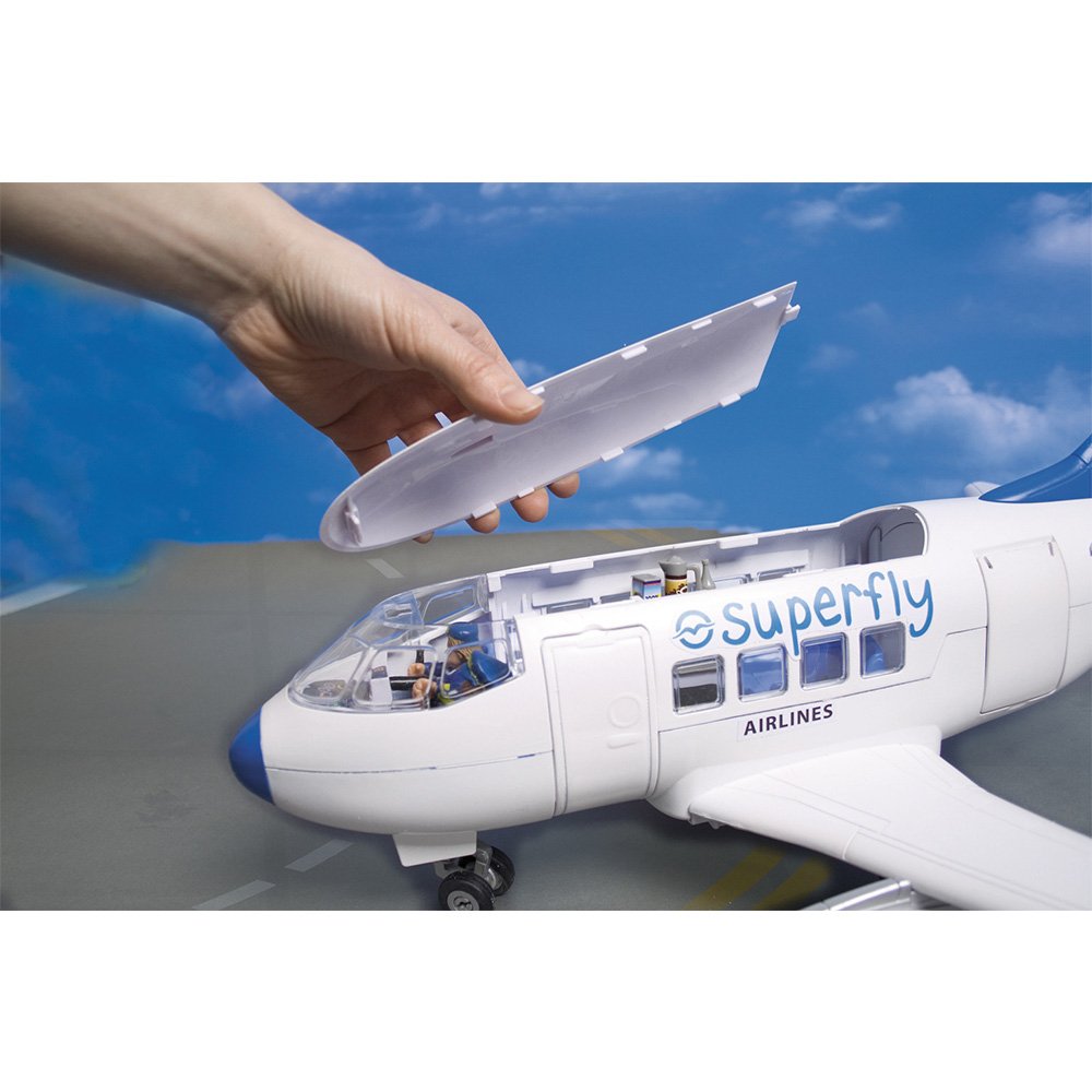 Simba Superplay Airplane with Padprint and Shuttle Bus Playset