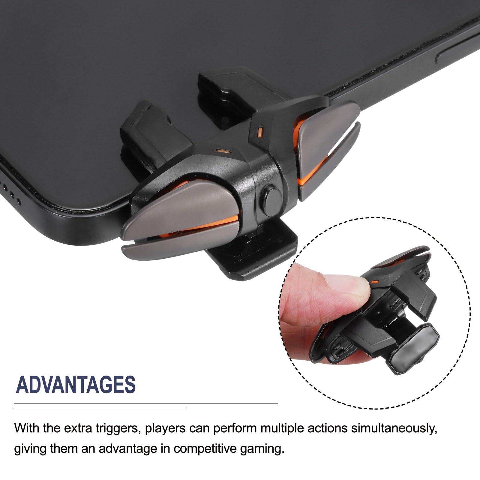 Déclencheur Gaming QUARKZMAN Pour Mobile - 1 Paire, Universel, 4.7-6.5 Pouces - Améliore Viser/Tirer