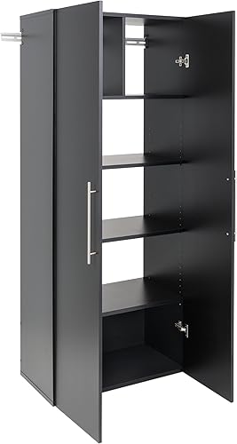 Miniatura 93 de Prepac HangUps - Armario de almacenamiento grande, color gris claro inmaculado de 36 pulgadas con estantes y puertas de almacenamiento, ideal para