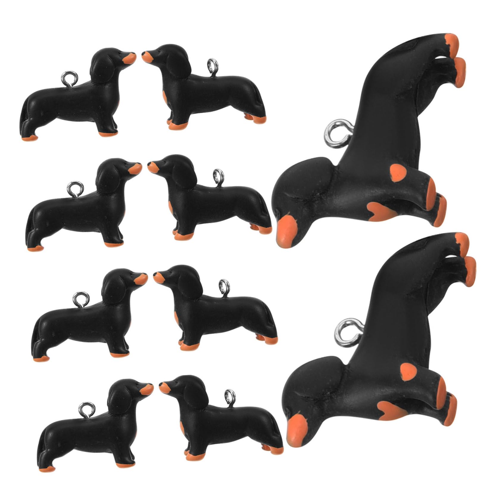 Anneome Pcs Dog Charms Jewelry Charms for Diy Jewelry Necklace Earrings Keychain Shape Sturdy Material