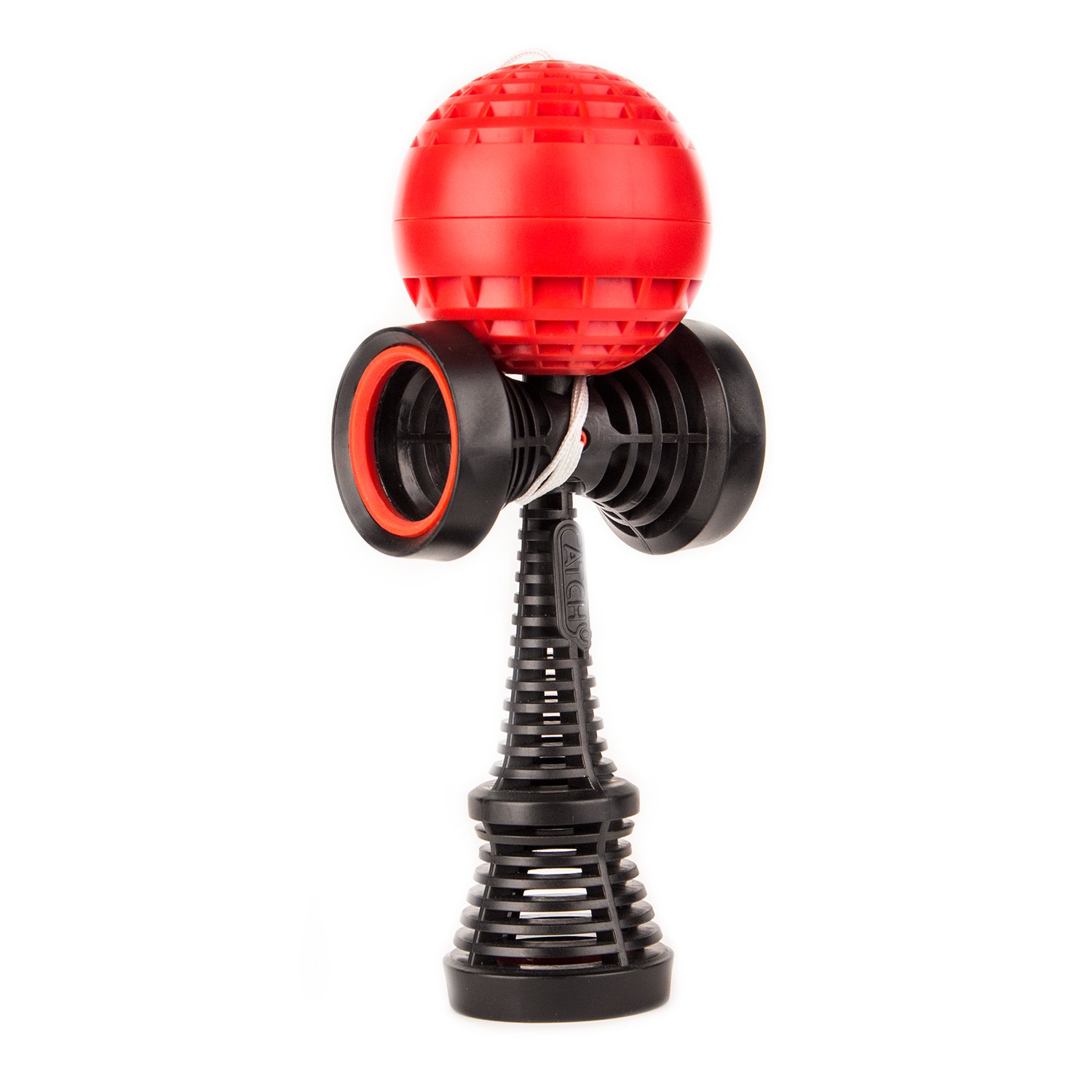 YOYO FACTORY Catchy AIR Kendama - Black / Red (traditional japanese skill toy)