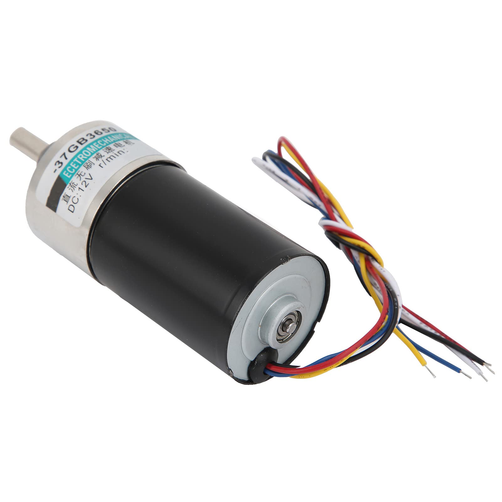 Motor sin escobillas CC con soporte Regulador Reductor de velocidad CW CCW - 12 V 100 RPM para micromaquinaria y máquinas herramienta CNC - Todos los engranajes metálicos y (100 rpm/min)