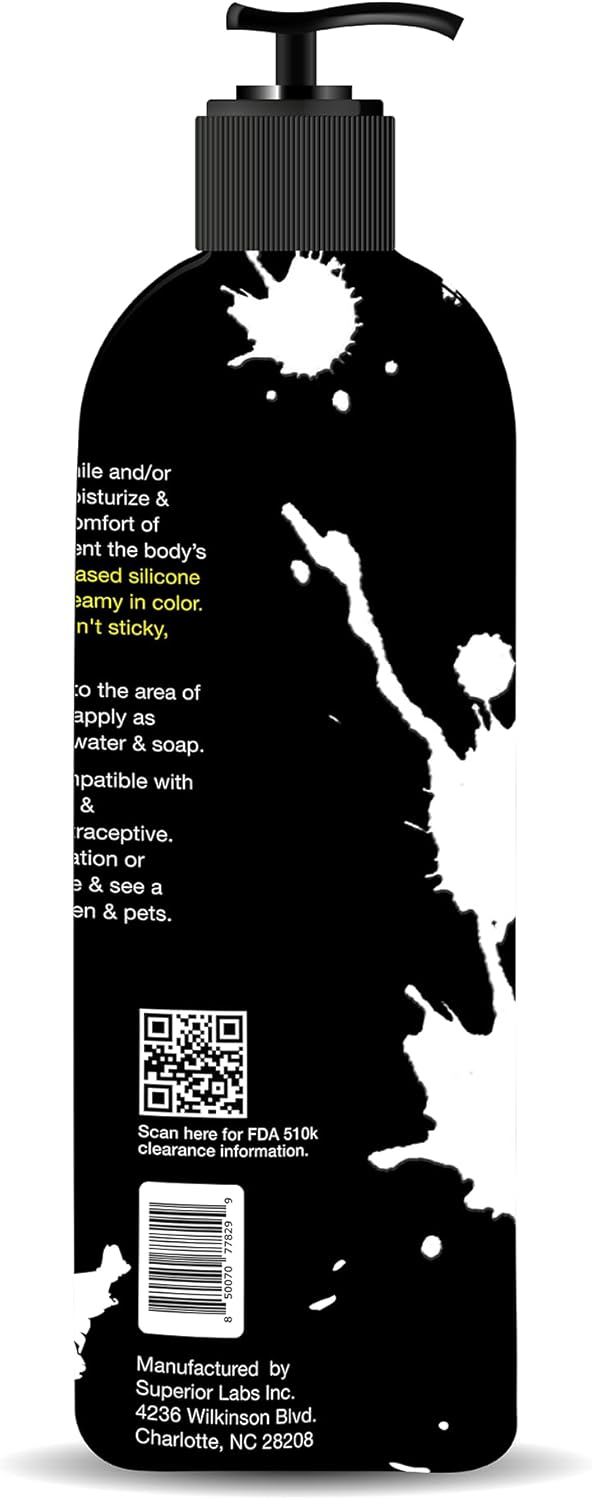 SPUNK Lube Hybrid Personal Lubricant - Water & Silicone Based, Safe for Toys & Condoms, 16 Fl Oz (472 mL)