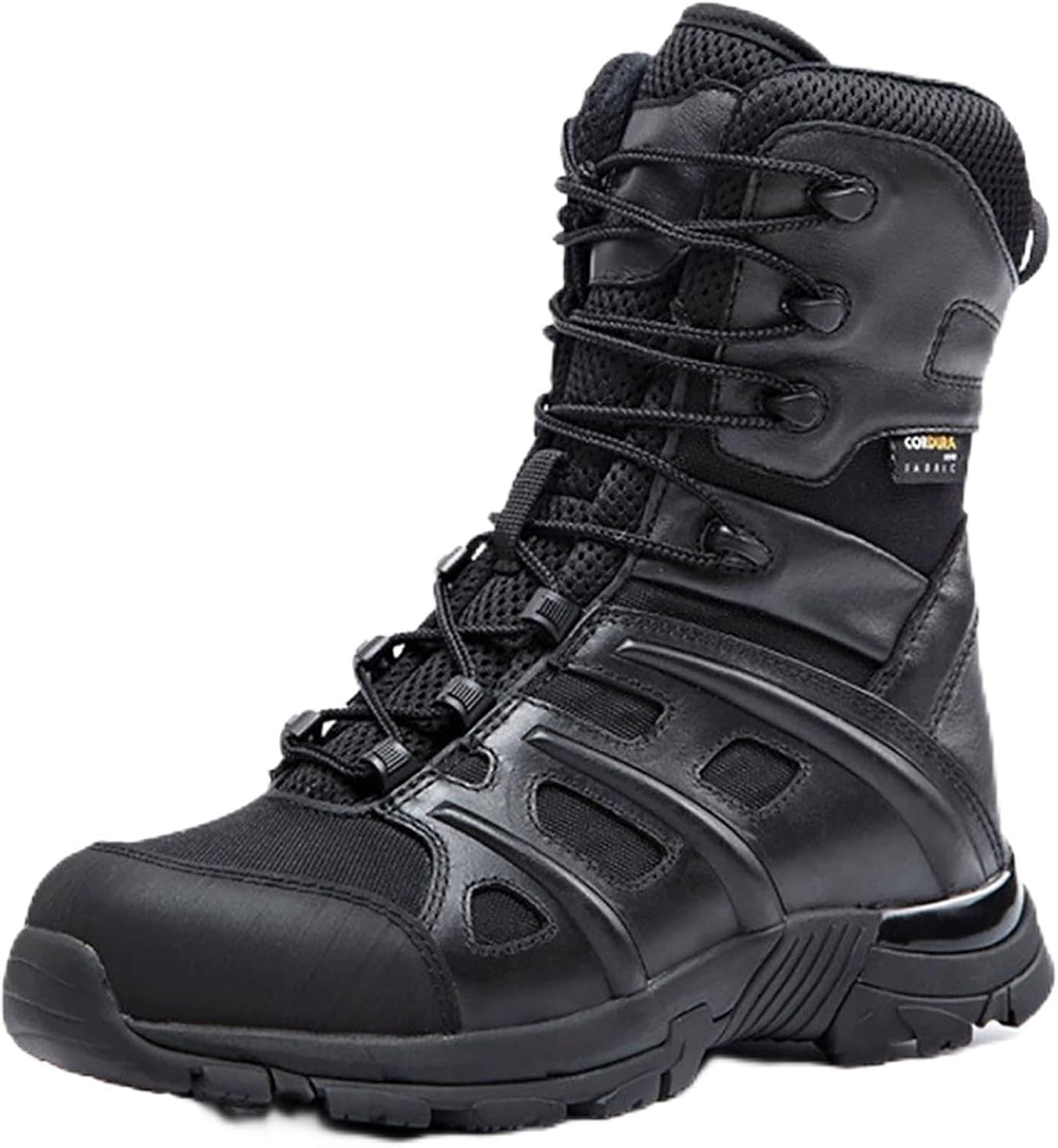 Wcxixo Men's Ultralight Tactical Military Boots, Outdoor Comfort Anti-Collision Wear-Resistant and Slip-Resistant Hiking Shoes, Lace-up Sports Combat Boots