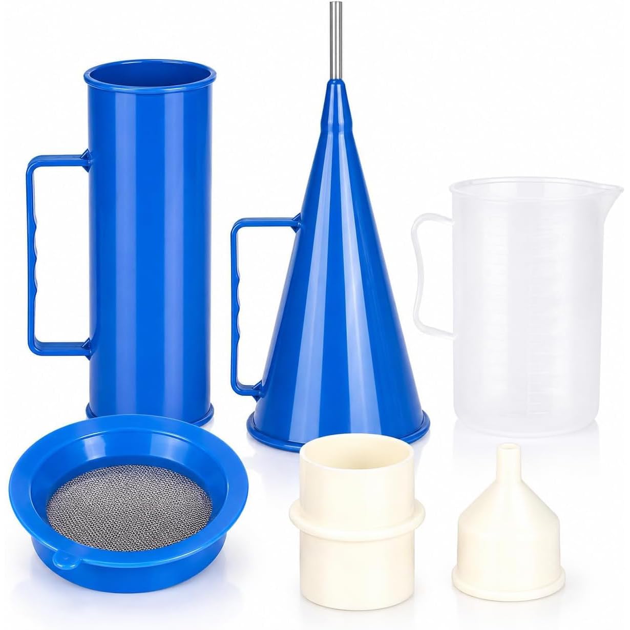 Tragbares Schlammviskosimeter-Set, 3-teiliges Schlammtest-Set, Viskosimeter, Hydrometer, Sandgehaltmesser, Mit Aluminiumkoffer, Präzises Rheometer Für Laboranalysen