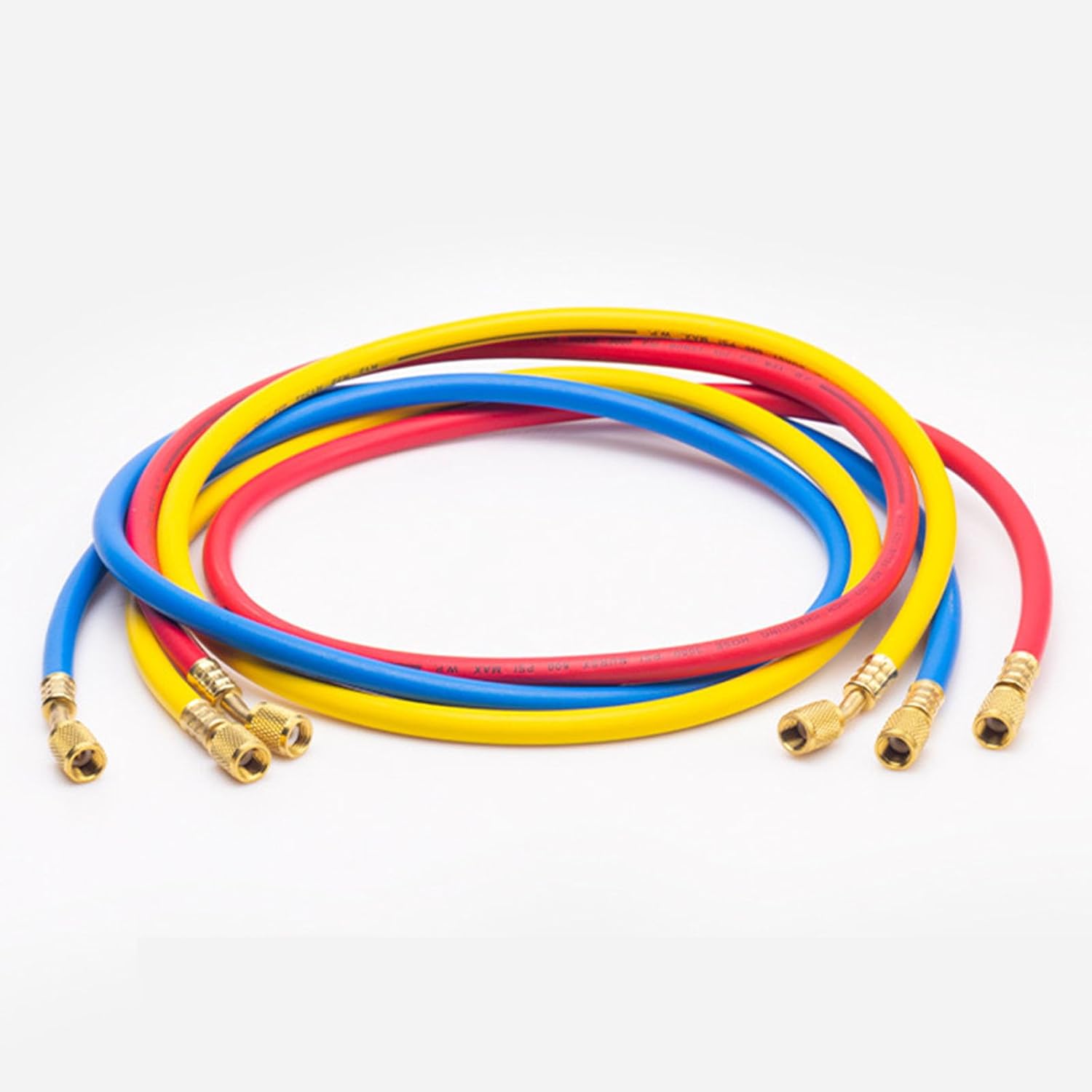 AC Manifold Gauge Set for R134a R22 R404 R407 R410 3 Way Automotive Air Conditioning Set with Hose Adapter Manifold Gauge Set