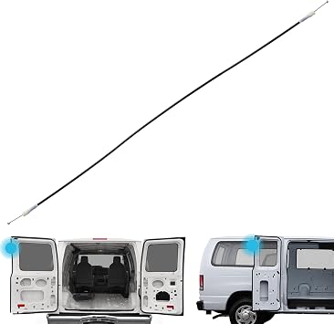 Upper Door Latch Release Cable - Compatible with Ford E150/E250/E350 Passenger/Cargo Door Repair Kit 1 Piece