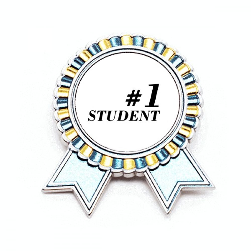 Broche Number 1 étudiant enseignant badge métal taille M
