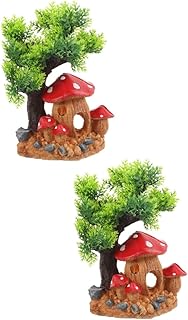 FRCOLOR 2 Peças Decoração De Tanque De Esconderijo De Répteis Esconde Terrários De Répteis Decorações De Peixes Para Tanque Decorações De Tigela De Peixes Reptisoil Lagarto Esconderijo