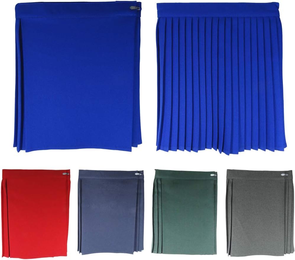 Comfort-Style School Uniform Girls Summer Dress Formal Wear Ziggys Designer Pleated Skirt Sports Games, Gym, Cosplay Tennis, PE Games, Hokey, Netball, Mini Short Dress in UK Sizes (30, RED)