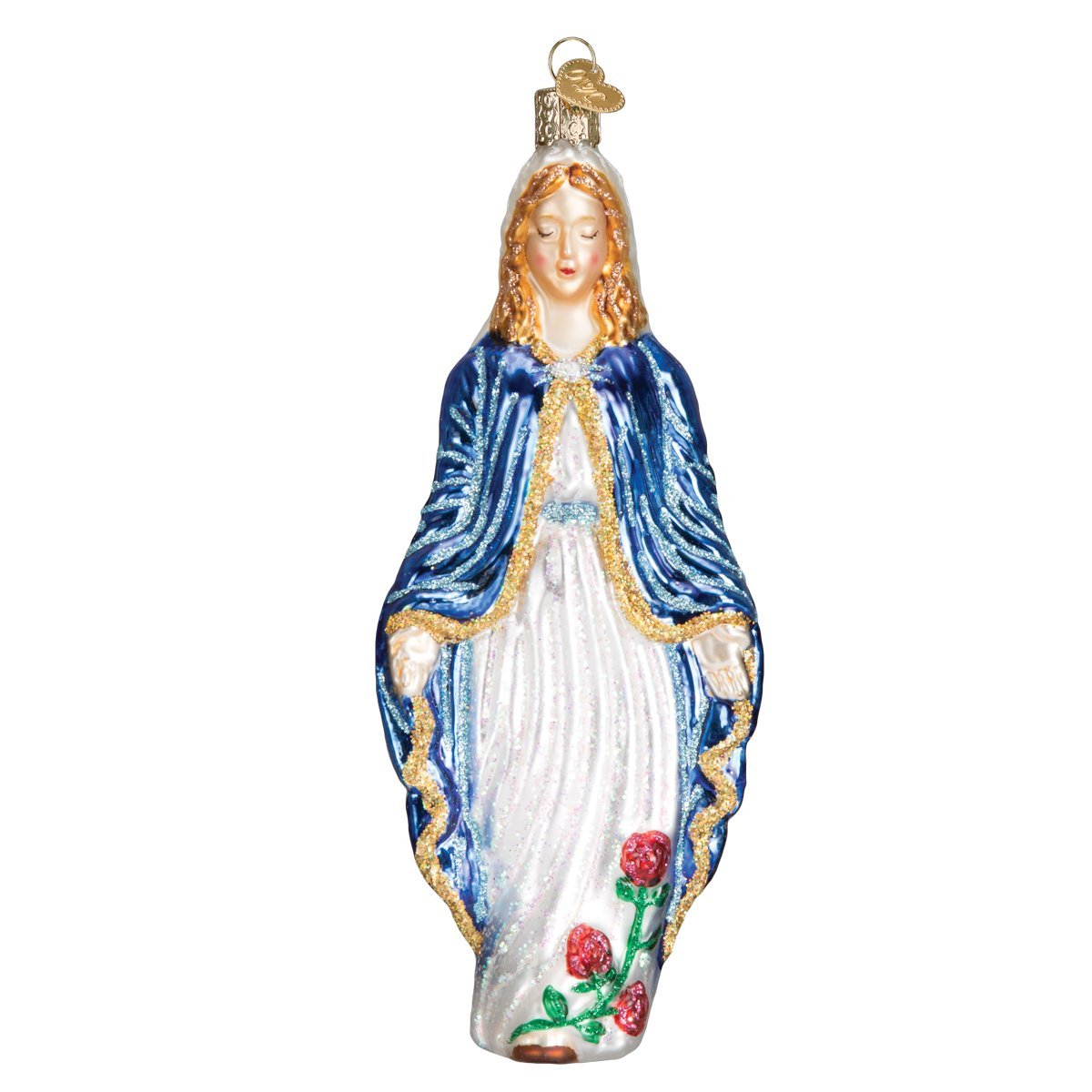 Old World Christmas Spiritual Gifts Glass Blown Ornaments for Christmas Tree Virgin Mary