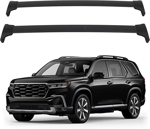 SCITOO Barra transversal de techo compatible con Honda Pilot 2023 2 barras transversales de techo, color negro