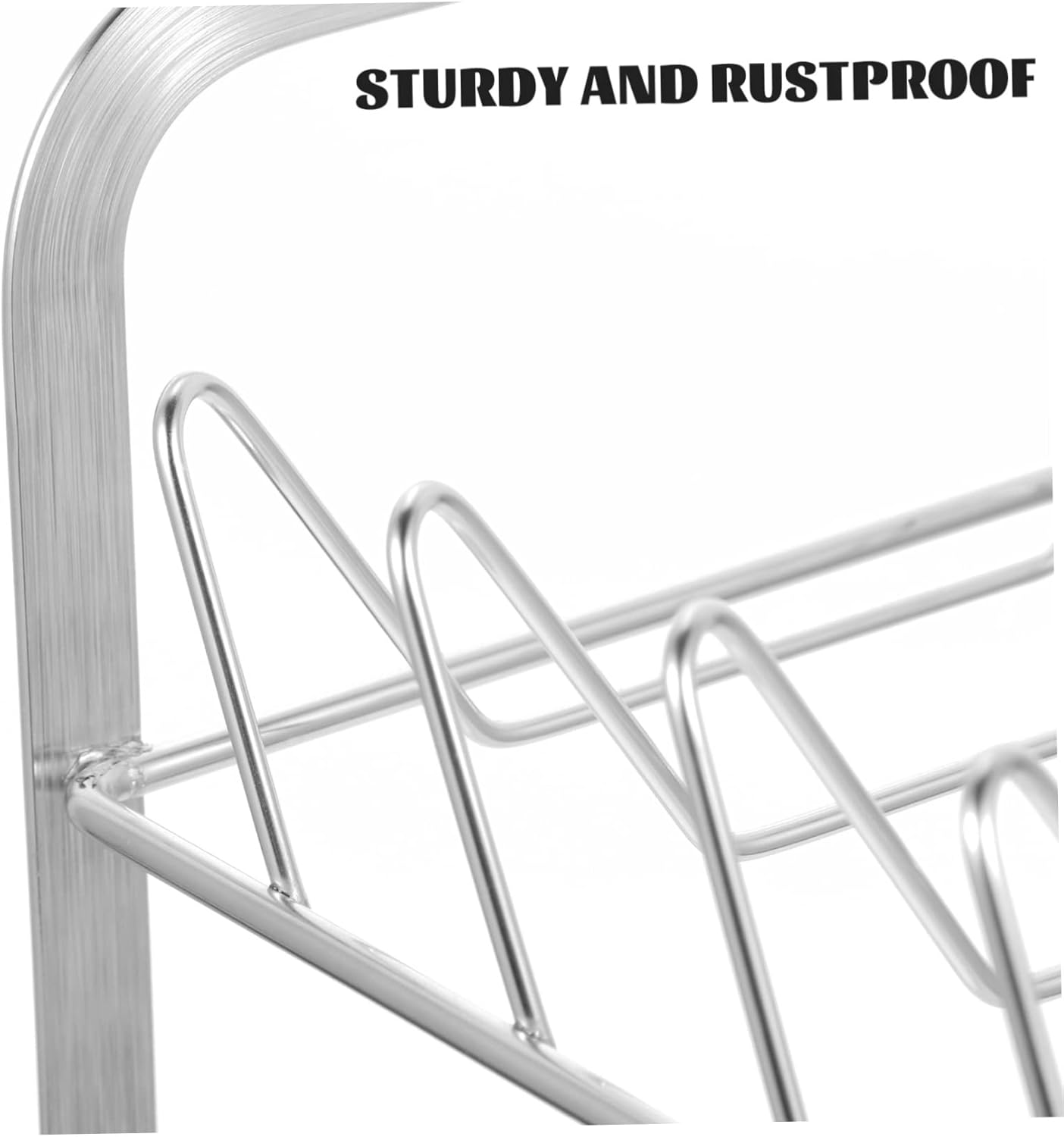 Garneck 2 Tier Dish Rack Stainless Steel Kitchen Dish Drying Rack for Counter Easy to Clean