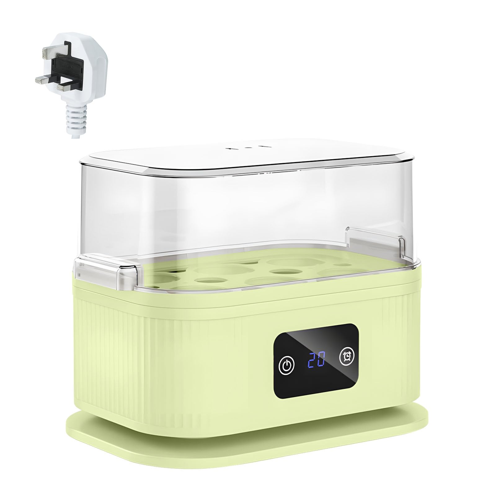 CAZSTYK 6 Capacity Electric Oval Cooker for Perfect Soft or Firm Prepared Ovals with Auto Shut Off and Buzzer Buzzer Alert Oocyte Boiler