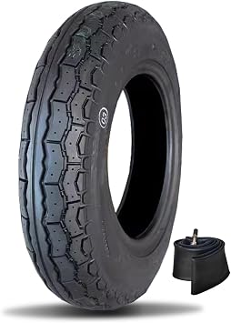 3.00-8 Pneumatic Tire for Mobility Scooters and Power Chairs, 3.00x8 for Scooter Tires With inner tube for Front or Rear fits on 8 Inch Ri-m, 4 P.R. 240 KPA 38J