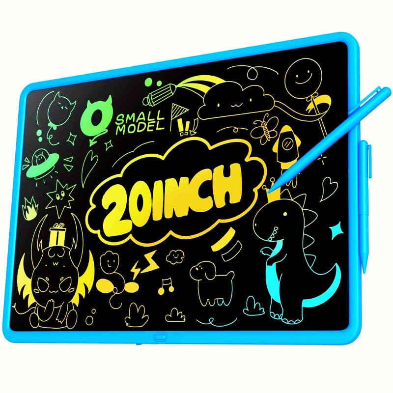 Kids Gifts Ideas, 20 Inch Large LCD Writing Tablet for Kids,Reusable Kids' Math Practice Toys – Fun & Educational,Rechargeable Drawing Toy for Boys and Girls,Creative Birthday Gifts for 3+ Years Old