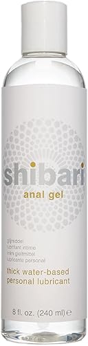 Shibari Triton Premium - Lubricante anal de gel a base de agua, lubricante personal para mujeres, hombres y parejas, 8 onzas líquidas