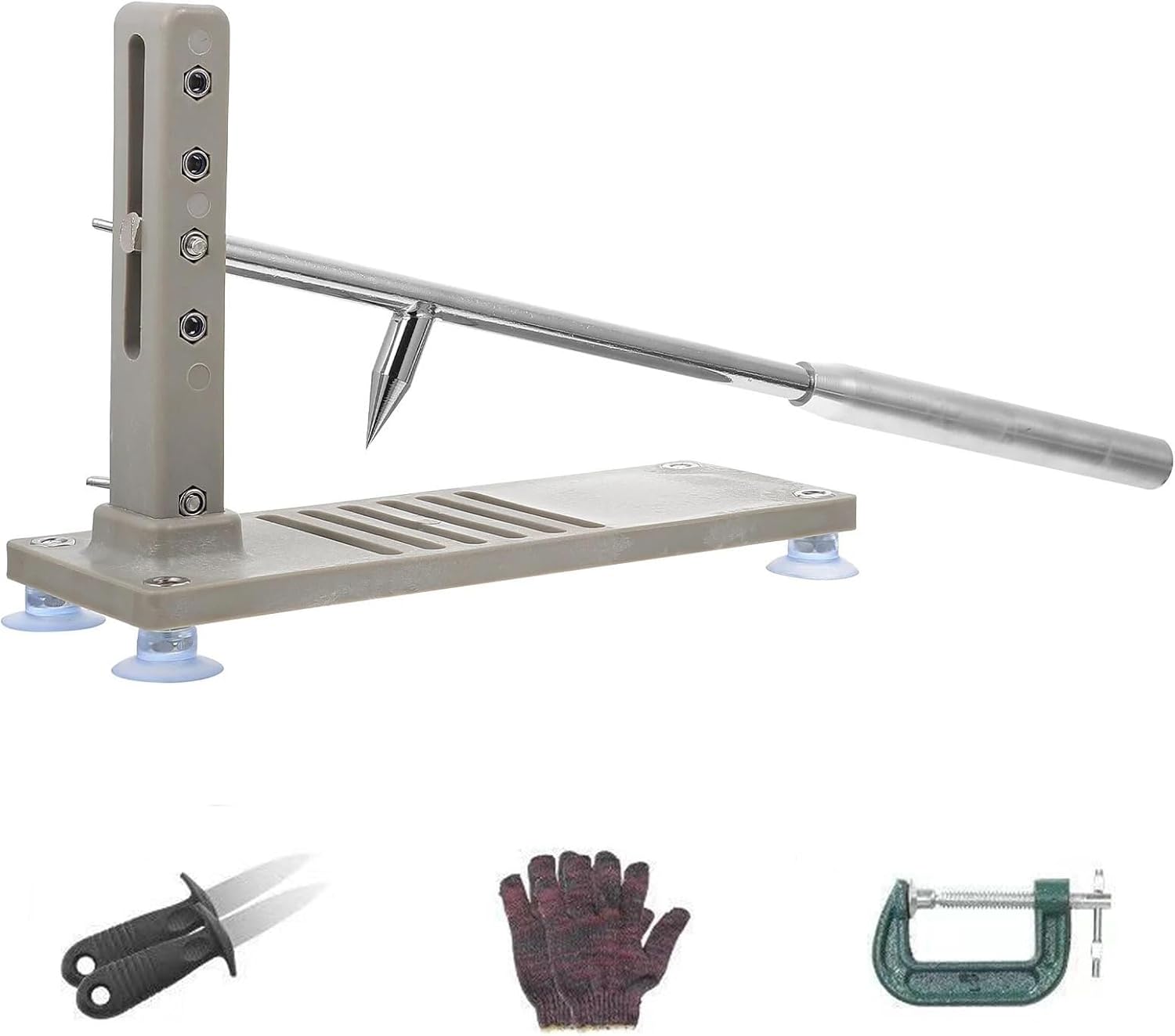 Oyster sheller set, oyster sheller, seafood tool with bottom fixing design