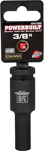 Miniatura 3 de Powerbuilt 647385 - Toma de impacto profundo de 6 puntos de 12 pulgada x 38 pulgadas