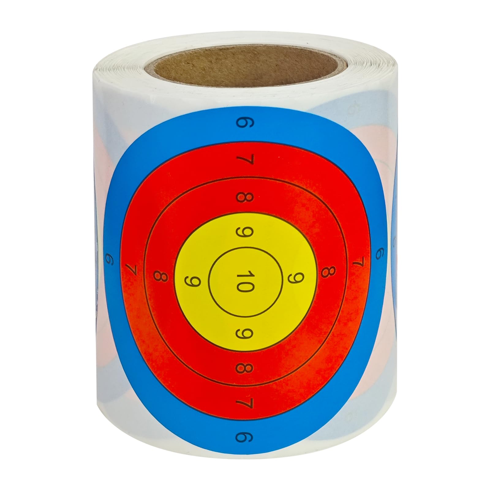 3 Inches Adhesive Target Stickers, 200 Sheets Self Adhesive Target Stickers Shooting Splatter Target Stickers Roll For Archery Training With Light And Portable