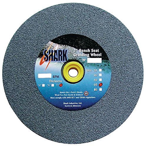 Shark Shark 2008 5-Inch by 1-Inch by 0.5-Inch Bench Seat Grinding Wheel, Grit-36