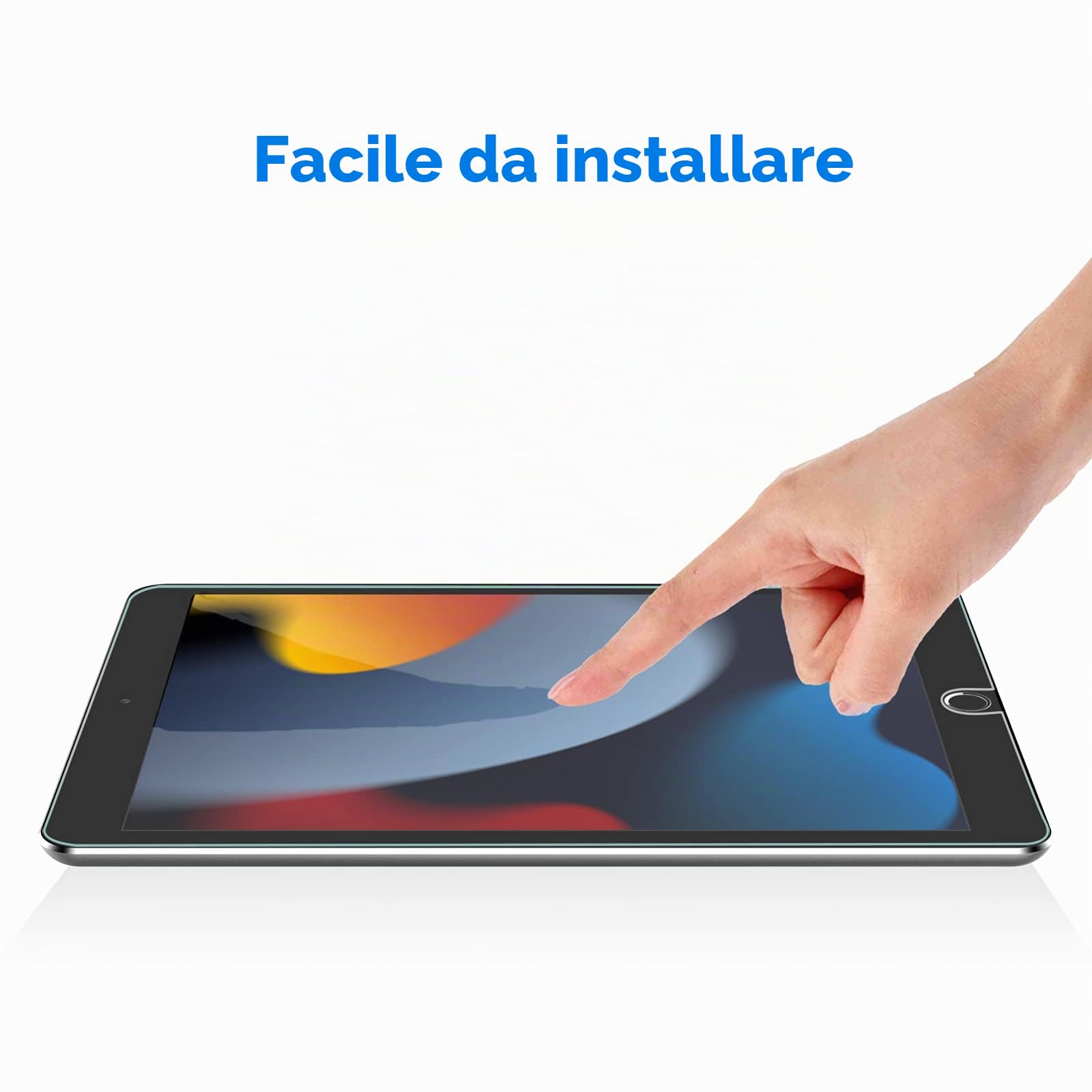 JETech Pellicola Protettiva Vetro Temperato per iPad 10,2 Pollici 9/8/7 Generazione (2021/2020/2019)