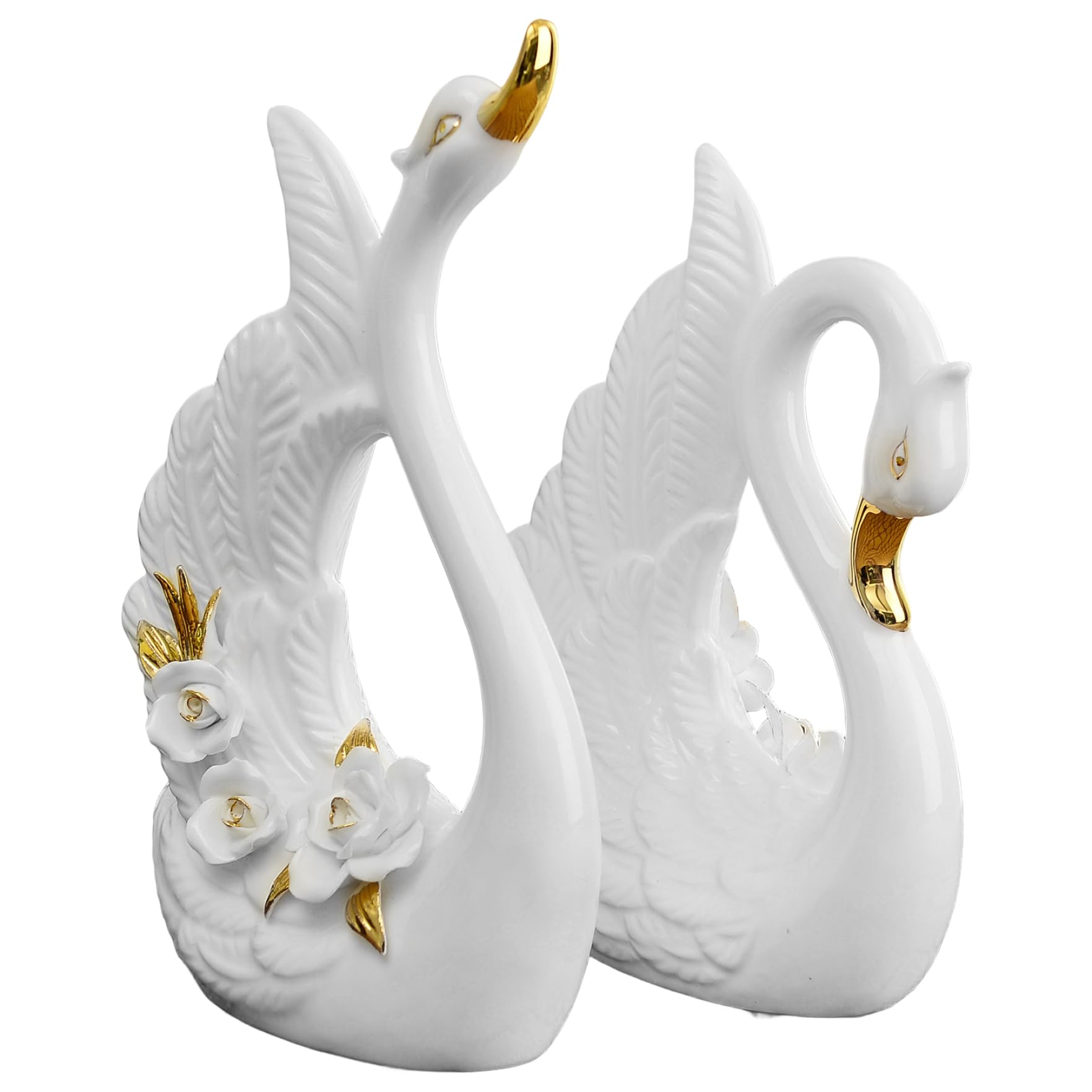 Statue de paire de cygnes pour cadeaux mariage et couples