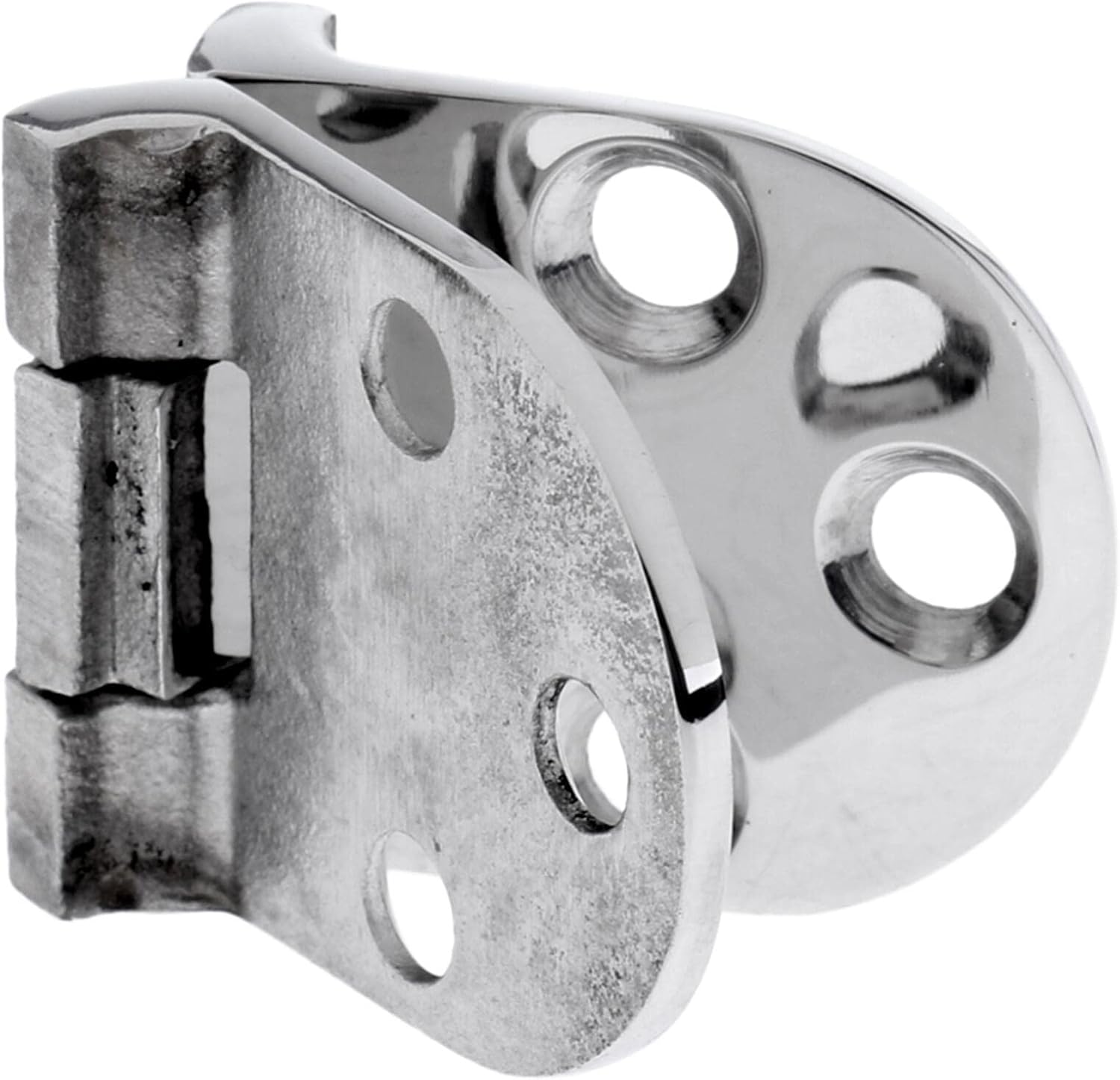 316 Stainless Steel Boat/Door Hinge Folding Hinge， Heavy Duty Marine Grade Mirror Polished Cast Strap Hinge Marine Hardware (2)
