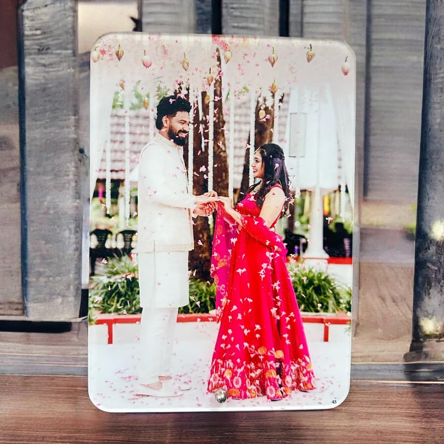 Image of Desk Photo Frame, Customizable Picture Display, Perfect for Birthday, Anniversary, Wedding Gift (Desk-A5)
