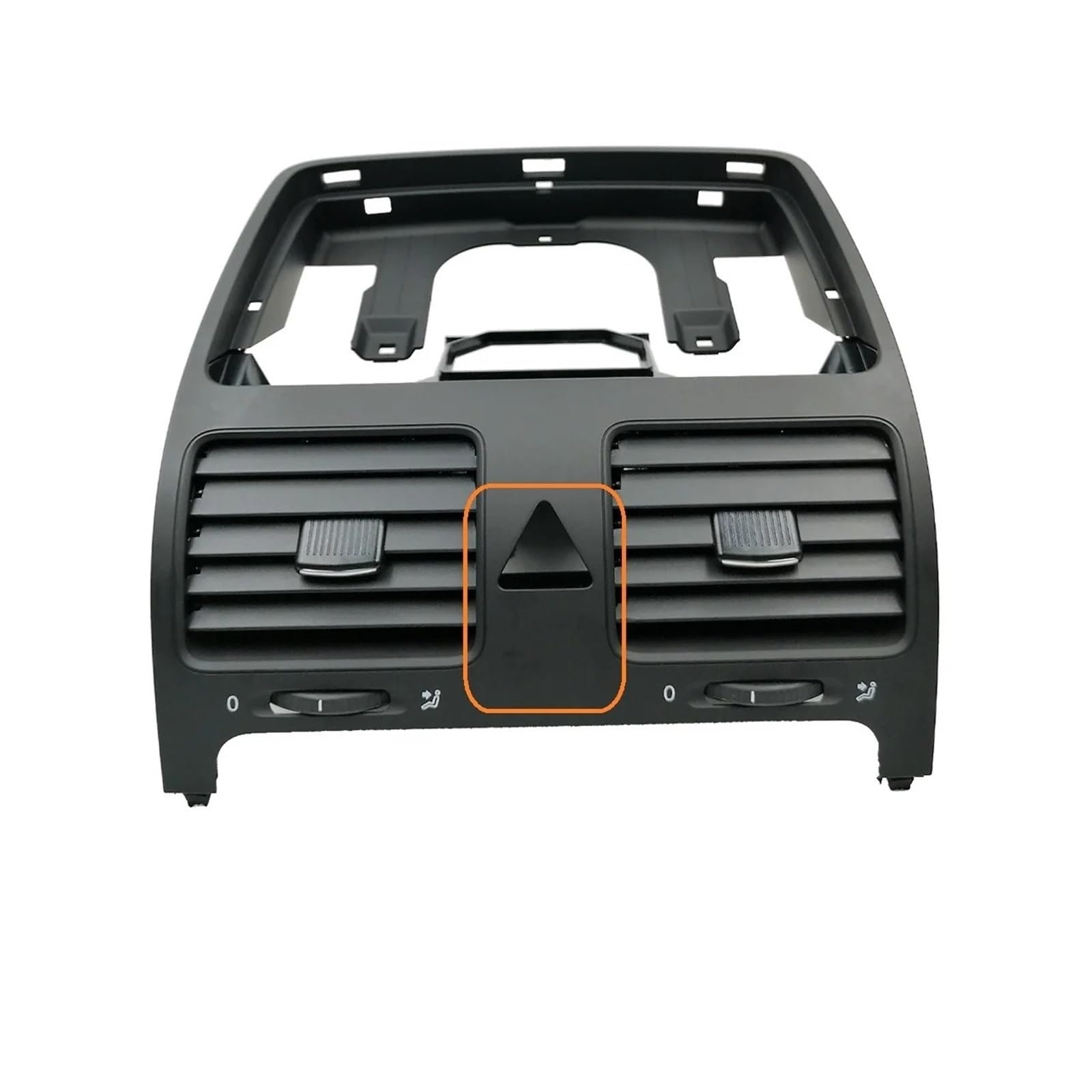 Ohocean Black Middle A Black Dash Board Air Outlet Vent Conditioning Fresh Window For Vw For Jetta Mk5 For Golf 5 For Rabbit 2004-2011 Car Conditioner Outer Vent Air(Black Middle A)