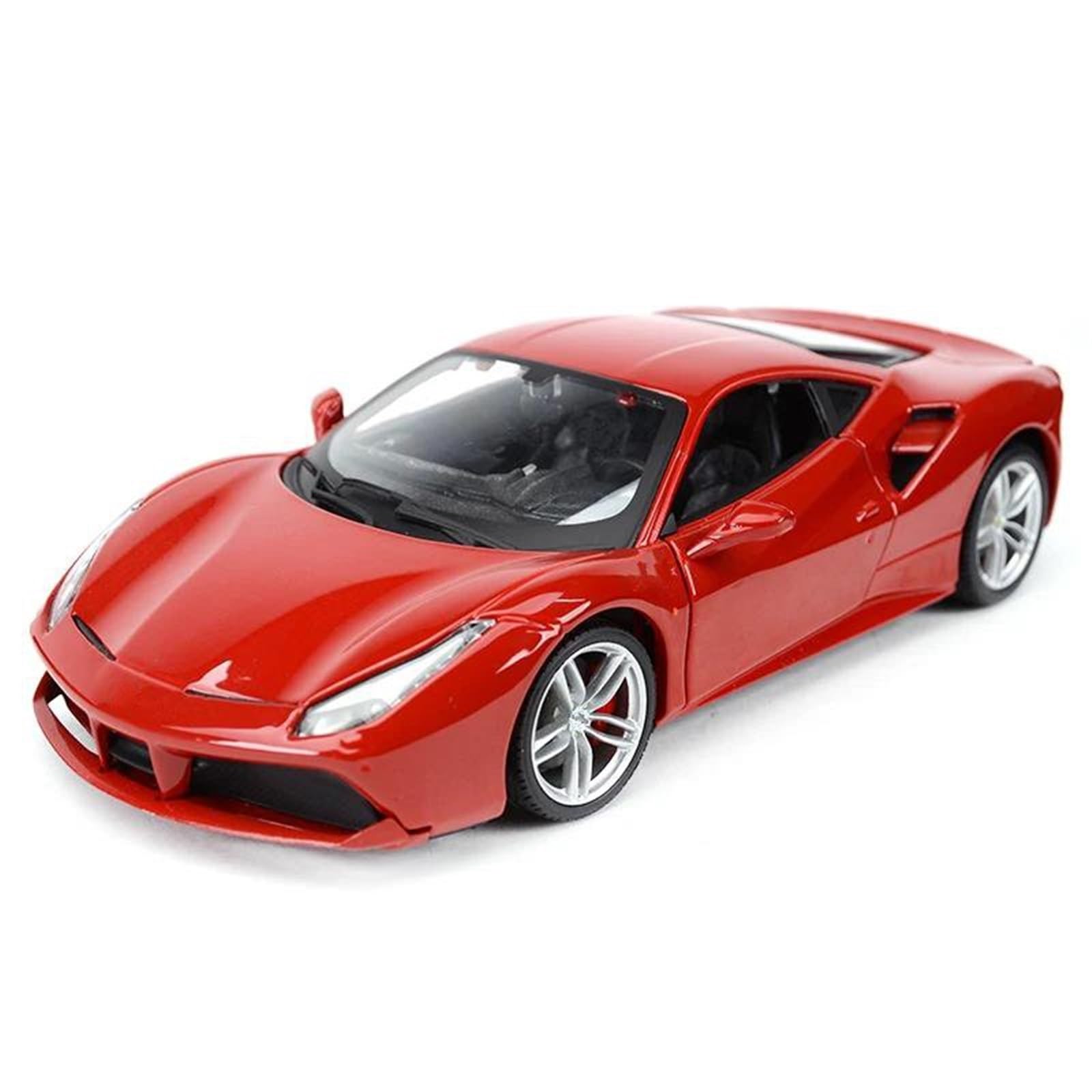 Btwodian Scale Model Car 1:24 For Ferrari 488 For GTB Sports Car Static Die Cast Vehicles Collectible Model Car